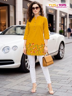 TIPS and TOPS POLO Vol-02 Fancy Western Short Kurti Heavy Rayon Collection kurtis catalogs