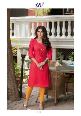 TZU by Noble fancy cotton embroidered top with pant catalogue at low rate kurtis catalogs