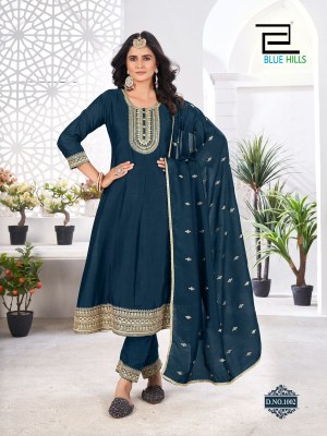 Taj Mahal by Blue Hills Long Anarkali Vichitra jari work anarkali suit collection at affordable rate fancy Anarkali suit catalogs
