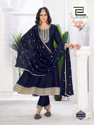 Taj Mahal by Blue Hills Long Anarkali Vichitra jari work anarkali suit collection at affordable rate fancy Anarkali suit catalogs