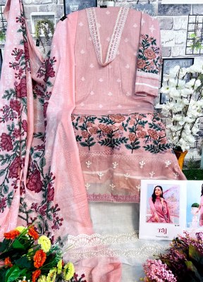 Taj creation present hit designed No 460 and 461 pure cotton with embroidered dress material catalogue at wholesale price salwar kameez catalogs