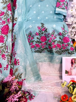 Taj creation present hit designed No 460 and 461 pure cotton with embroidered dress material catalogue at wholesale price salwar kameez catalogs