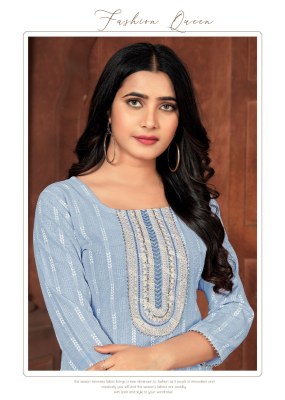 Takatak 2 slub cotton booti neck sequence work kurti catalogue at wholesale price kurtis catalogs