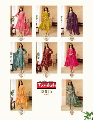 Taniksh Dolly Vol 2 Feeding Style Anarkali Kurti Pant with Dupatta fancy Anarkali suit catalogs