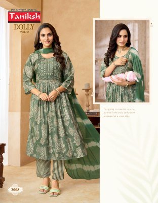 Taniksh Dolly Vol 2 Feeding Style Anarkali Kurti Pant with Dupatta fancy Anarkali suit catalogs