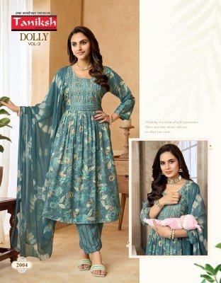 Taniksh Dolly Vol 2 Feeding Style Anarkali Kurti Pant with Dupatta fancy Anarkali suit catalogs