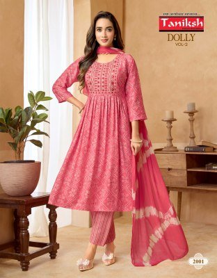 Taniksh Dolly Vol 2 Feeding Style Anarkali Kurti Pant with Dupatta fancy Anarkali suit catalogs