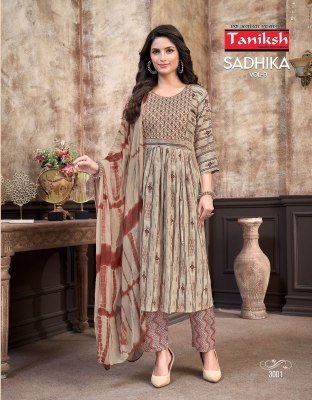 Taniksh Sadhika Vol 3 Kruti pant And Dupatta With Sikvnas Embroidery Work  kurtis catalogs