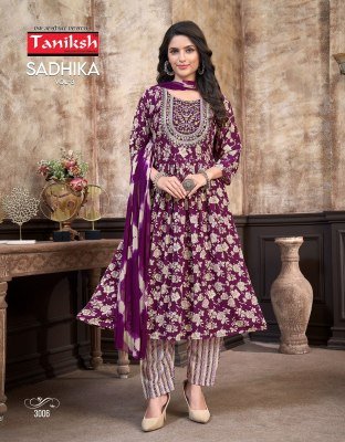 Taniksh Sadhika Vol 3 Kruti pant And Dupatta With Sikvnas Embroidery Work  kurtis catalogs