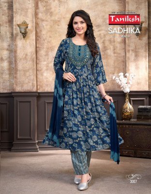 Taniksh Sadhika Vol 3 Kruti pant And Dupatta With Sikvnas Embroidery Work  kurtis catalogs