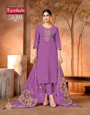 Taniksh Salima Vol 1 Rayon Kurti Pant Dupatta Set Wholesale  readymade suit catalogs
