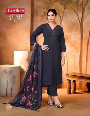 Taniksh Salima Vol 1 Rayon Kurti Pant Dupatta Set Wholesale  readymade suit catalogs