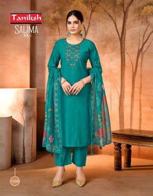 Taniksh Salima Vol 1 Rayon Kurti Pant Dupatta Set Wholesale  readymade suit catalogs