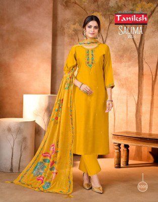 Taniksh Salima Vol 1 Rayon Kurti Pant Dupatta Set Wholesale  readymade suit catalogs