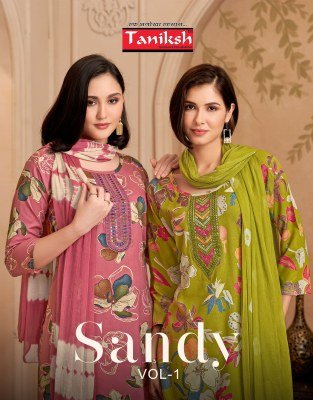 Taniksh Sandy Vol 1 Readymade Rayon Embroidery Suit Heavy Foil Print Wholesale Ethnic Wear Taniksh