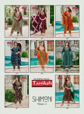 Taniksh Shimoni vol 2 Nyra cut Ready made suits catalogue  kurtis catalogs