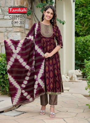 Taniksh Shimoni vol 2 Nyra cut Ready made suits catalogue  kurtis catalogs
