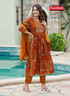 Taniksh Shimoni vol 2 Nyra cut Ready made suits catalogue  kurtis catalogs