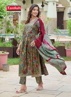 Taniksh Shimoni vol 2 Nyra cut Ready made suits catalogue  kurtis catalogs