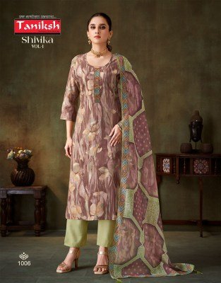 Taniksh Shivika Vol 1 Premium Muslin Embroidery Work  Suit Set with Pocket Pant And Digital Dupatta Wholesale kurtis catalogs