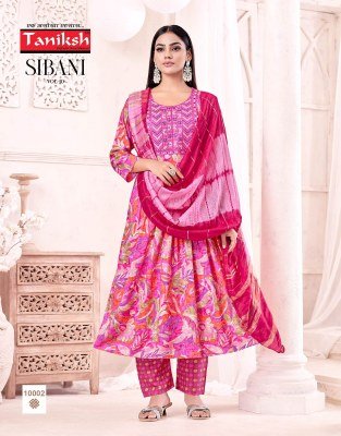Taniksh Sibani Vol 10 Rayon Foil Print Anarkali Sikvans Embroidery Work Readymade Wholesale Catalog readymade suit catalogs