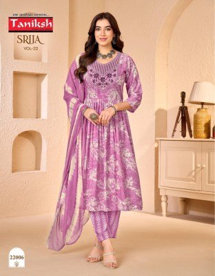 Taniksh Srija Vol. 22 Capsule Foil Print Anarkali Kurti Pant with  Dupatta fancy Anarkali suit catalogs