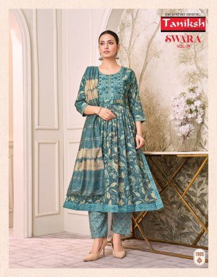 Taniksh Swara Vol 19 Nyra Cut Capsule Rayon Printed Suit with Embroidery And Chanderi Dupatta Wholesale   kurtis catalogs