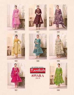 Taniksh Swara Vol 19 Nyra Cut Capsule Rayon Printed Suit with Embroidery And Chanderi Dupatta Wholesale   kurtis catalogs