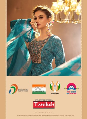 Taniksh by satvi vol 1 fancy anarkali style kurti pant and dupatta catalog at wholesale price kurtis catalogs