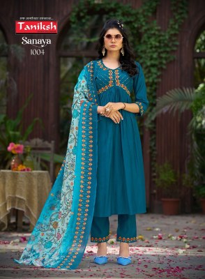 Taniksh sanaya vol   1 alia cut embroidery work kurti with bottam and dupatta catalogue kurtis catalogs