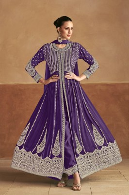 Tanim by Gulkayra Front and back embroidered front slit anarkali suit  fancy Anarkali suit catalogs
