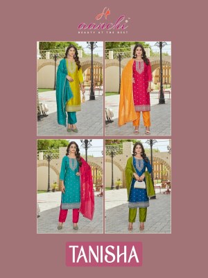 Tanisha by Aanchi Vichitra silk Straight readymade suit catalogue at amaviexpo  readymade suit catalogs