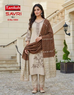 Tanishk Savri Vol 1 Roman Embroidered Kurti Pant with Dupatta kurti pant with dupatta Catalogs