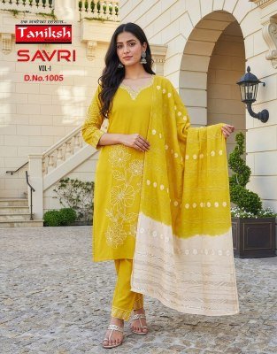 Tanishk Savri Vol 1 Roman Embroidered Kurti Pant with Dupatta kurti pant with dupatta Catalogs
