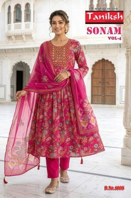 Tanishk Sonam Vol 4 Readymade Anarkali Set readymade suit catalogs