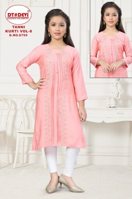 Tanni kurti vol 8 by Devi Simmer fancy work Kurti catalogue at affordable rate kurtis catalogs