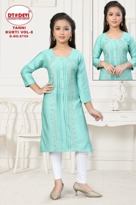 Tanni kurti vol 8 by Devi Simmer fancy work Kurti catalogue at affordable rate kurtis catalogs