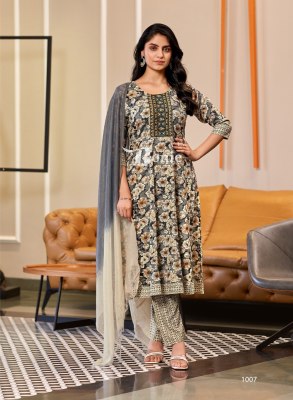 Tanvi by Bonie amazing printed anarkali kurti pant and dupatta collection at affordable rate readymade suit catalogs