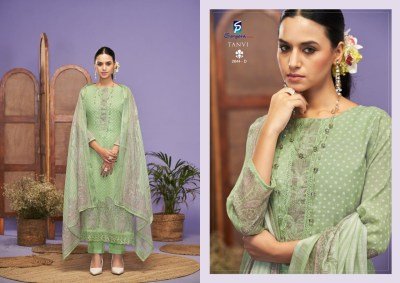 Tanvi by Sargam Pure Lilen Digital Prints With Elegant Embroidery Work unstitched dress material catalogue with affordable rate dress material catalogs