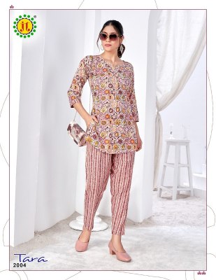 Tara vol 2 by JT Pure cotton printed co ord set catalogue at affordable rate Size wise Combo Set