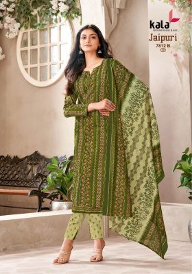 Tarika Creation Jaipuri Vol 8 Karachi Designer Unstitched Cotton Dress Material  Top  Bottom  Dupatta Wholesale pakistani suit catalogs