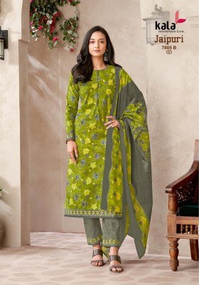 Tarika Creation Jaipuri Vol 8 Karachi Designer Unstitched Cotton Dress Material  Top  Bottom  Dupatta Wholesale pakistani suit catalogs