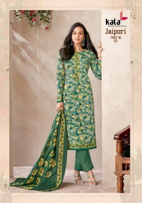 Tarika Creation Jaipuri Vol 8 Karachi Designer Unstitched Cotton Dress Material  Top  Bottom  Dupatta Wholesale pakistani suit catalogs