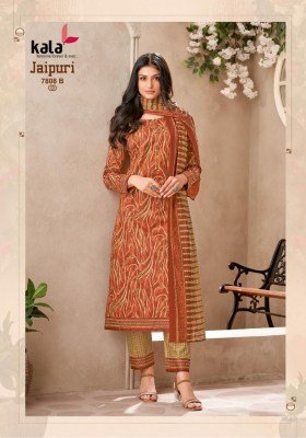 Tarika Creation Jaipuri Vol 8 Karachi Designer Unstitched Cotton Dress Material  Top  Bottom  Dupatta Wholesale pakistani suit catalogs