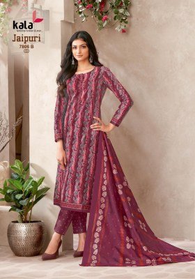 Tarika Creation Jaipuri Vol 8 Karachi Designer Unstitched Cotton Dress Material  Top  Bottom  Dupatta Wholesale pakistani suit catalogs