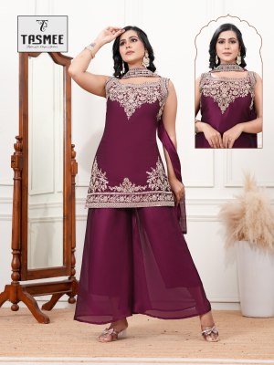 Tasmee Sajni Vol 1 Girls 3 Piece Kurti Pant With Dupatta Dress Rangoli Embroidery Suit with Dupatta And Plazzo Wholesale kurti pant with dupatta Catalogs