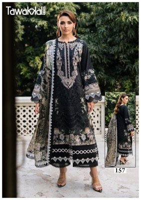 Tawakkal Fabrics Gulaal Classy Luxury Cotton Collection Vol-16 Kurti Pant Dupatta Set readymade suit catalogs