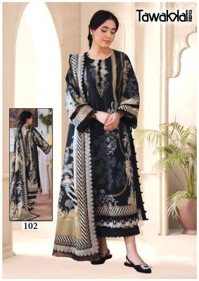 Tawakkal Saba Fabrics Luxury Heavy Cotton Collection Pure Cotton Dress Material Set Wholesale dress material catalogs