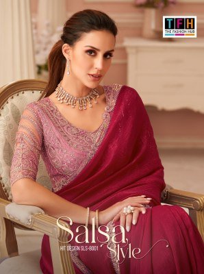 The Fashion Hub Salsa Style Georgette  Saree Catalogue Pcs Wholesale Rate  TFH