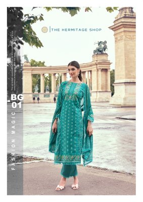 The Hermitage Shop by Bagh Pure Lawn Cotton Digital Printed dress material collection with low price salwar kameez catalogs